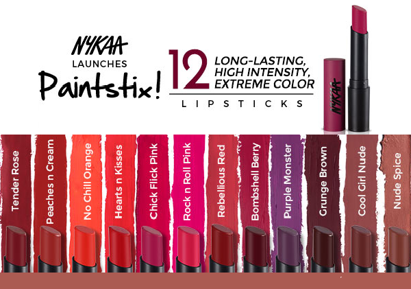 nykaa paintstix lipstick shades