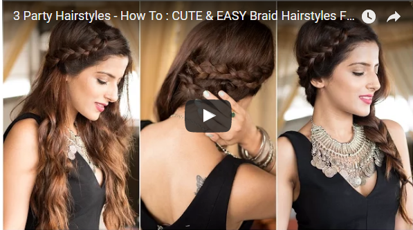 DIY Easy Party Hairstyle Tutorials For Dinner Party 