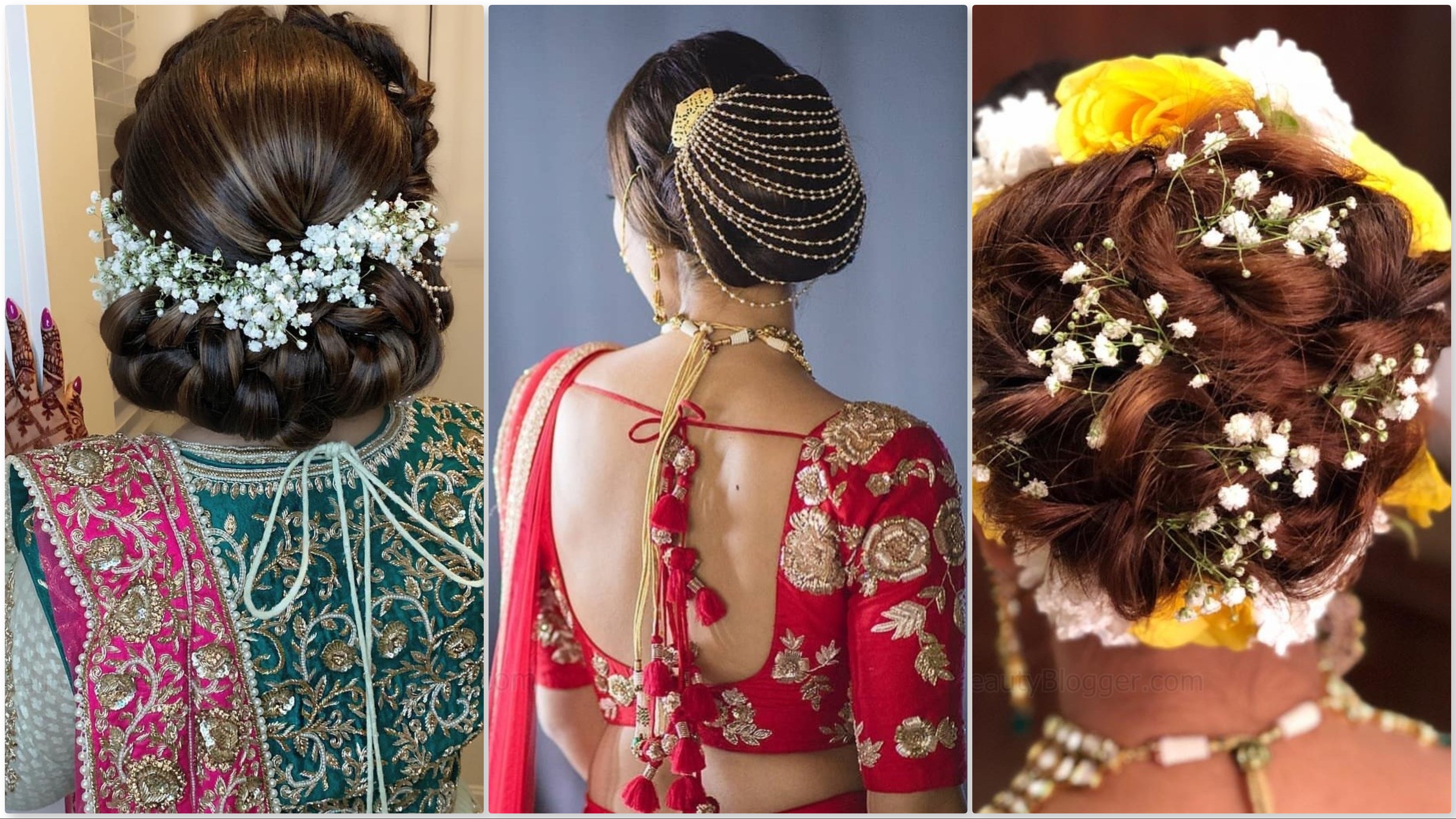 bun hairstyle for indian wedding